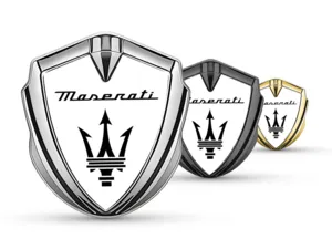 Maserati Metallico Emblema Badge Look Sportivo Alta Qualità